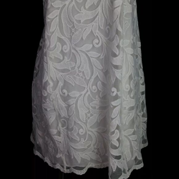 SHOW ME YOUR MUMU WHITE LACE GOMEZ MINI DRESS NWT SIZE SMALL - Picture 9 of 11